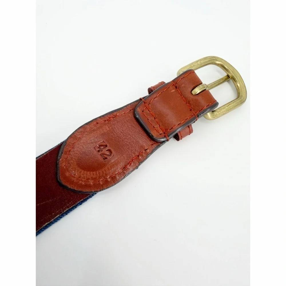 Smathers & Branson Bulldog Head Needlepoint Belt Retired Pattern